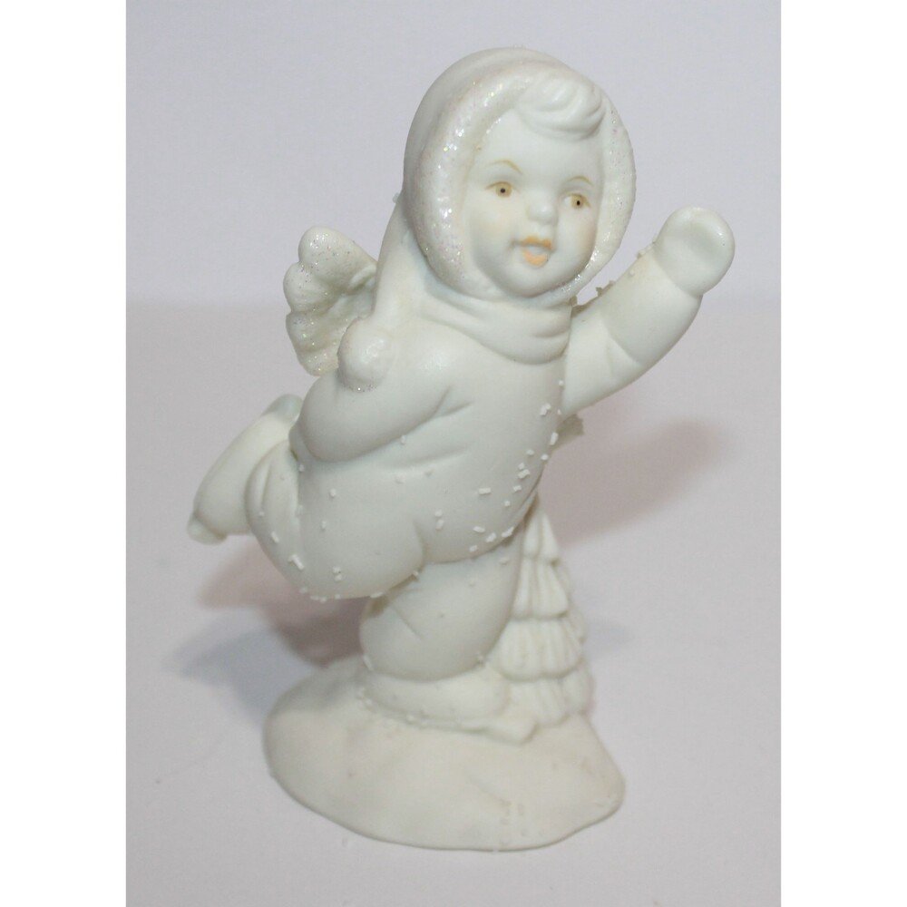 Peebles 4.5" Porcelain Snow Baby Ice Skating